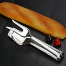 Axyaa Stainless Steel Food Fork Tongs BBQ Grill Clamp Kitchen Spatula Clip