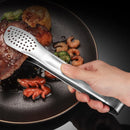 Axyaa Stainless Steel Non-Slip Food Tongs, BBQ Cooking Clip Kitchen Accessories