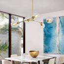 Axyaa Luxe Gold Glass Ball Pendant Lights for Stylish Home Dining Decor