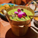 Axya Brass Thai Tableware Curry Pot with Two Ears and Lid