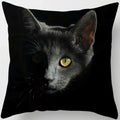 Axyaa  Black Cat Pillowcase  Decorative Square Cushion Cover 45*45cm