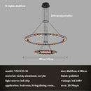 Axyaa Stainless Steel Pendant Chandelier for Modern Luxury Living Room Decor