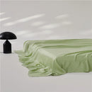 Axyaa Luxury Lyocell Flat Sheet, Smooth Silky Grey Bed Sheet for Cooling & Breathable Summer Sleep