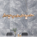 Axyaa LED Caterpillar Chandelier: Stylish Hanging Pendant Lamp for Home, Restaurant, and Hotel