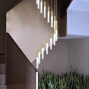 Axyaa Modern Staircase Chandeliers LED Pendant Light for Living Room