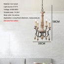 Axyaa Vintage Wood Carving Chandelier for Living Room Bedroom Study Dining Area