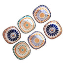 Axyaa Ceramic Bohemian Dish Set for Home, Restaurant, Party - 6pcs