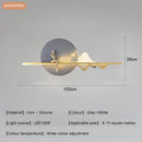 Axyaa Scandinavian Bedroom Wall Lamp Minimalist Luxe Living Room Wall Light