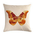 Butterfly Cotton Linen Throw Pillow Cover for Home & Car Decor - Axyaa