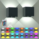 Axyaa LED Colorful Wall Light with Remote Control - Battery and USB Charging