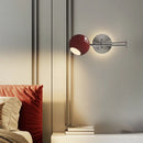 Axyaa Modern Swing Arm Chrome Wall Lamp LED E27 Metal Sconce Bedside Light