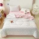Axyaa Summer Cool Quilt Set: Breathable Thin Quilt Core Kit - Four Seasons