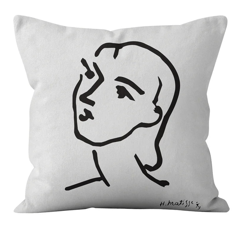Nordic Abstract Geometric Lines Pillowcase for Home Decor - Axyaa