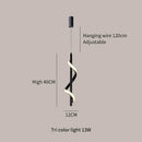 Axyaa Modern Spiral Pendant Light for Bedroom and Dining Room