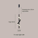 Modern LED Spiral Pendant Light by Axyaa - Stylish Ceiling Chandelier for Bedroom and Dining Room