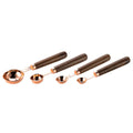 Axyaa Measuring Spoons & Cups Set Wood Handle Stainless Steel Baking Tools