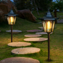 Axyaa Solar Lantern: Decorative Outdoor Candle Lamp with Auto On/Off - Waterproof Garden/Patio Decor