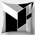 Axyaa Black White Modern Cushion Cover 45x45cm Polyester Decorative Pillow Case