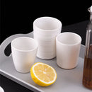 Axyaa Porcelain Style Melamine Tea Mugs, Thick Plastic Water Cup Kitchen Drinkware