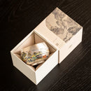 Axyaa Sterling Silver Ceramic Kung Fu Tea Set