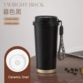 Axyaa Double Drink Straw Cup: Ceramic & Thermos, High-Value Portable Student & Work Cup