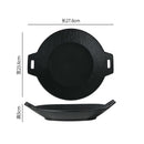Axyaa Ceramic Double Ear Plate: Deep, Salad, Pasta, Dessert Plates - Creative Tableware