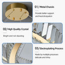Axyaa Crystal LED Pendant Chandelier for Indoor Illumination