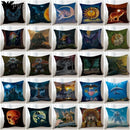 Axyaa Skull Lighthouse Monster Cushion Covers 45x45CM - Cool Art Animals Scary Design