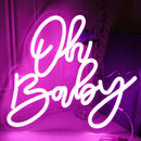 Axyaa Baby Neon Lights Birthday Party Decorative Plaque Acrylic Logo Dimmable