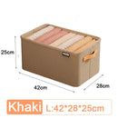 Axyaa Clothes Organizer: Large Capacity Wardrobe Storage Box for Pants, Jeans, Underwear, Socks