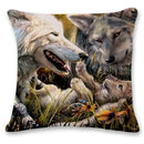 Axyaa Wolf Animal Decor Pillowcases for Sofa and Bedroom