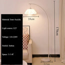 Axyaa Petal White Floor Lamp | Nordic Modern Cream Style LED Light