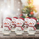 Personalized Axyaa Reindeer & Snowman Ornaments for Festive Family Table Setting & Gifts