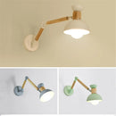 Axya Modern Macaron Wood Wall Lamp - Bedroom Bedside Light
