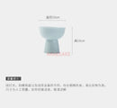 High Footed Ceramic Plate for Chinese Afternoon Tea Desserts by Axyaa