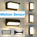Axyaa LED Wall Light Motion Sensor Outdoor Waterproof Modern Home Garden Fixture