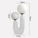 Nordic Glass Ball Table Lamp Green Pink Resin Axyaa Cute Creativity Bedroom Living Room