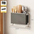 Axyaa Countertop Cutlery & Utensil Holder, Wall Mounted Kitchen Organizer Rack