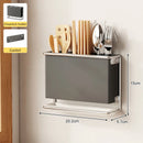 Axyaa Countertop Cutlery & Utensil Holder, Wall Mounted Kitchen Organizer Rack