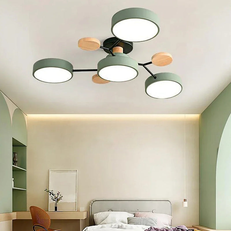 Axya Macaron LED Chandelier for Bedroom Children's Room Living Dining Interior