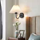 Axyaa Nordic Fan Shaped Wall Lamp with Pleated Design for Home Decor Lighting