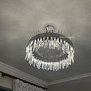 Axyaa Modern Crystal Chandelier Pendant Lights for Stylish Home Decor