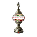 Axyaa Turkish Swirling Dance Mosaic Table Lamp Glass Bed Light Vintage Romantic Glass Mosaic Lamp