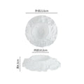 Axyaa Ceramic Stone Pattern Dessert Plate Set