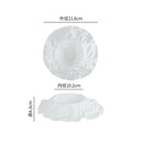Axyaa Ceramic Stone Pattern Dessert Plate Set