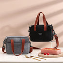Axyaa Insulated Lunch Bag for School Office Picnic, Oxford Cloth Thermal Handbag