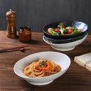 Axyaa Ceramic Bowl: Creative Fruit Salad & Hot Pot Vegetable Dish, Retro Style Commercial Tableware.