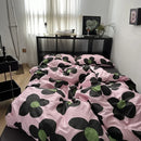 Axyaa Striped Duvet Cover with Pillowcase Set, Twin-Queen Size, Fashionable Home Bedding