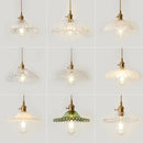 Axyaa Nordic Glass Pendant Lights - Elegant Copper Hanging Light for Home Decor and Lighting