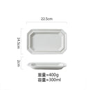Axyaa Geometric Ceramic Plate Set for Molecular Cuisine and Dining